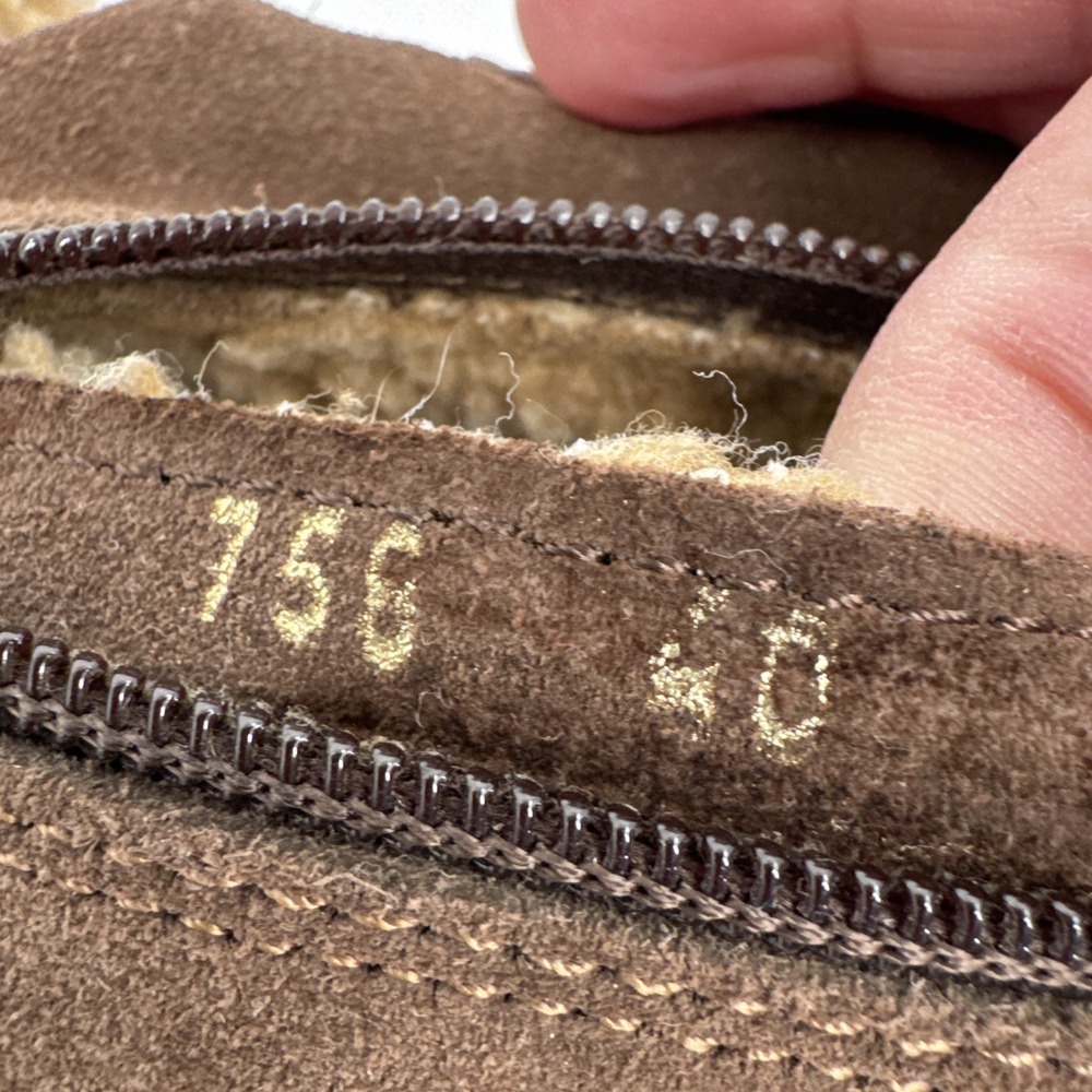 El Naturalista Nido Booties Women's Size 40 Brown Suede & Leather Sherpa Lined - Picture 10 of 13